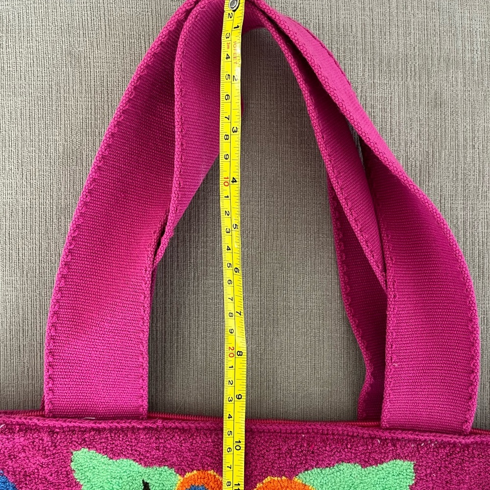 Floral Embroidered Pink Tote Bag by Casa Chiqui - Picture 11 of 11